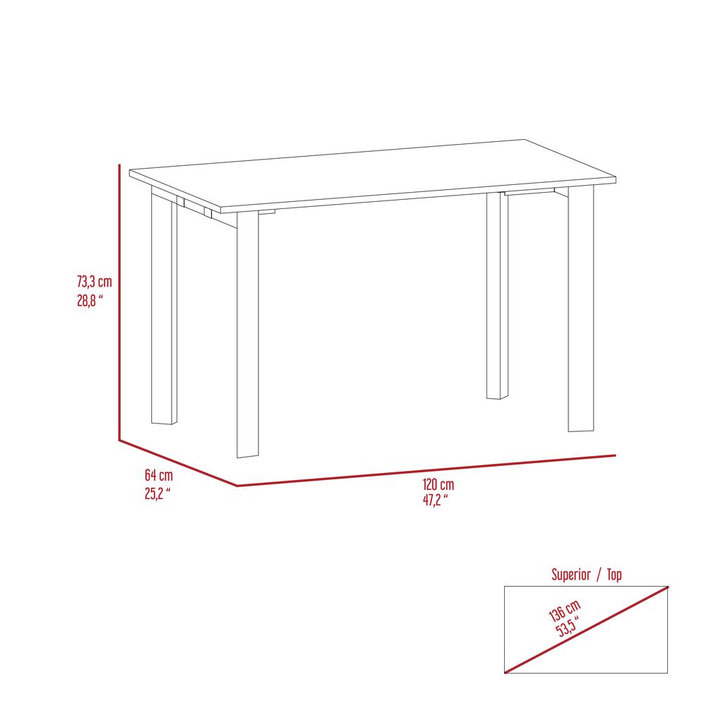 Porto Desk - Mahogany. Picture 7