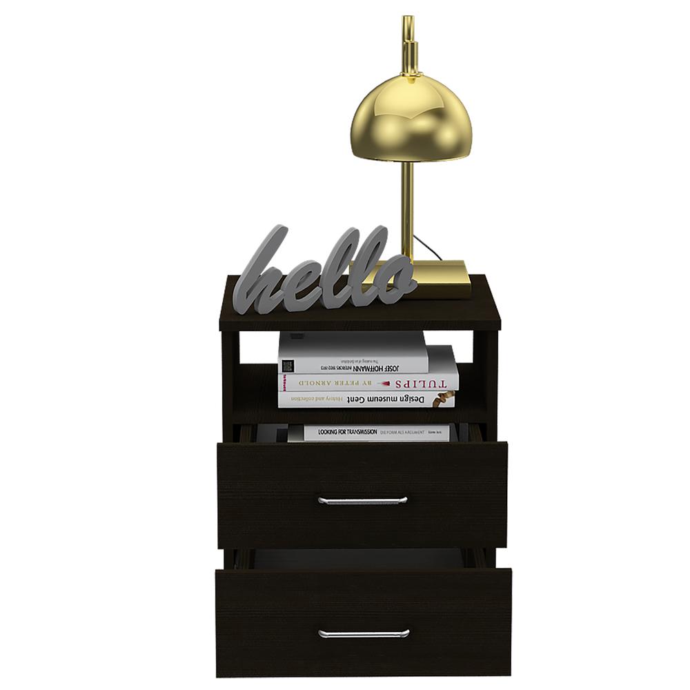 Salento Night Stand Black Wengue. Picture 4