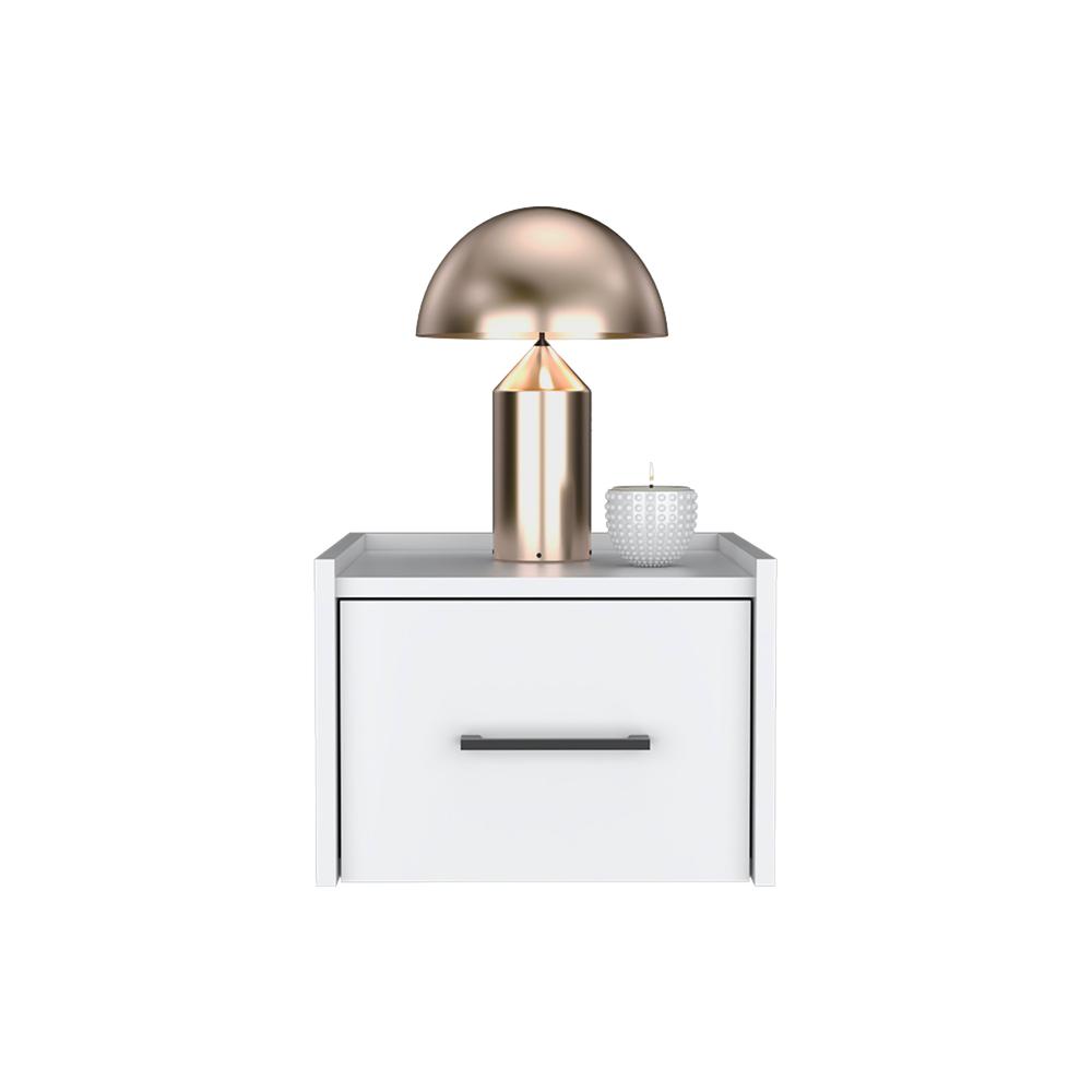 Floating Nightstand, Space-Saving Design with Handy Drawer and Surface. Picture 4