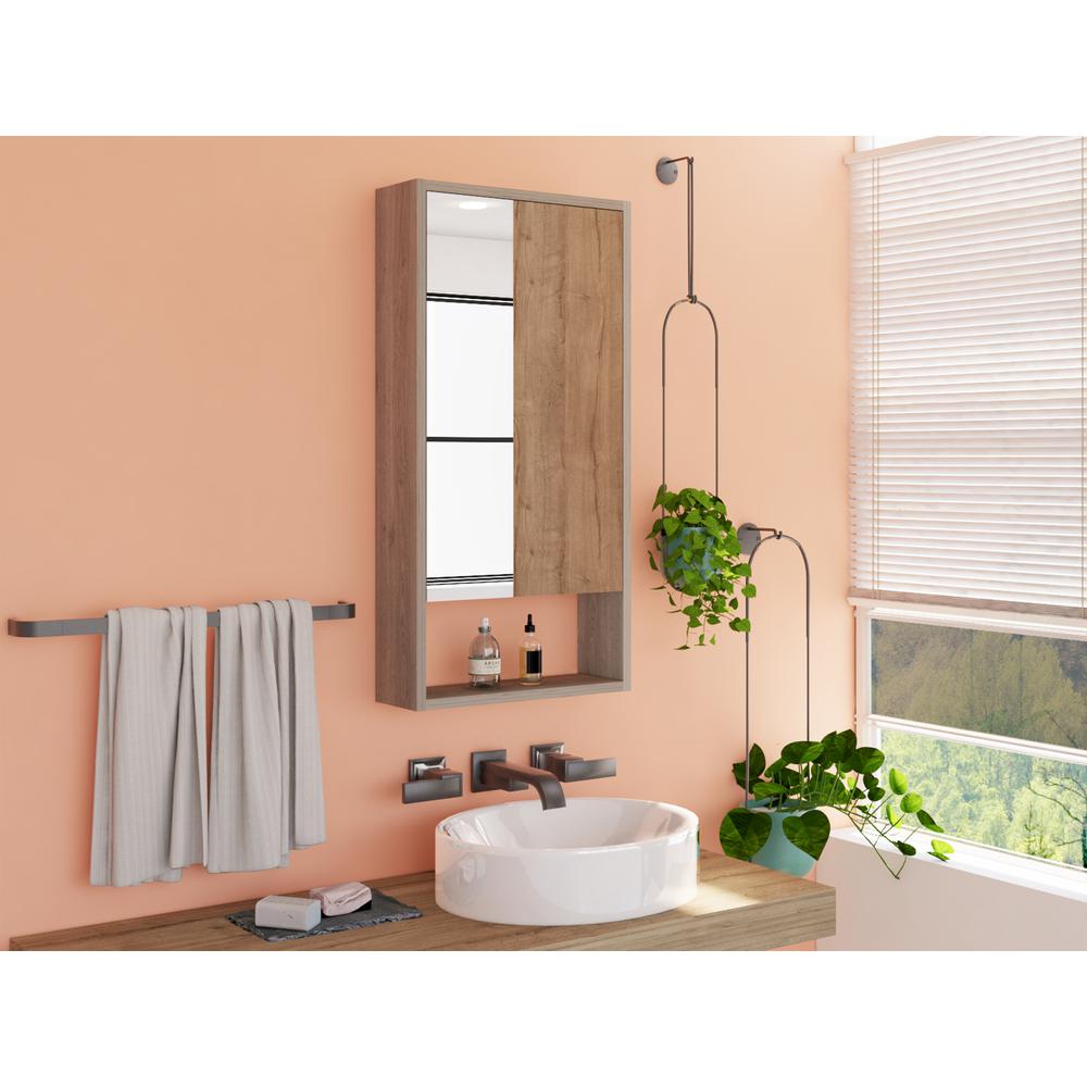 Palermo Medicine Cabinet Light Grey. Picture 7