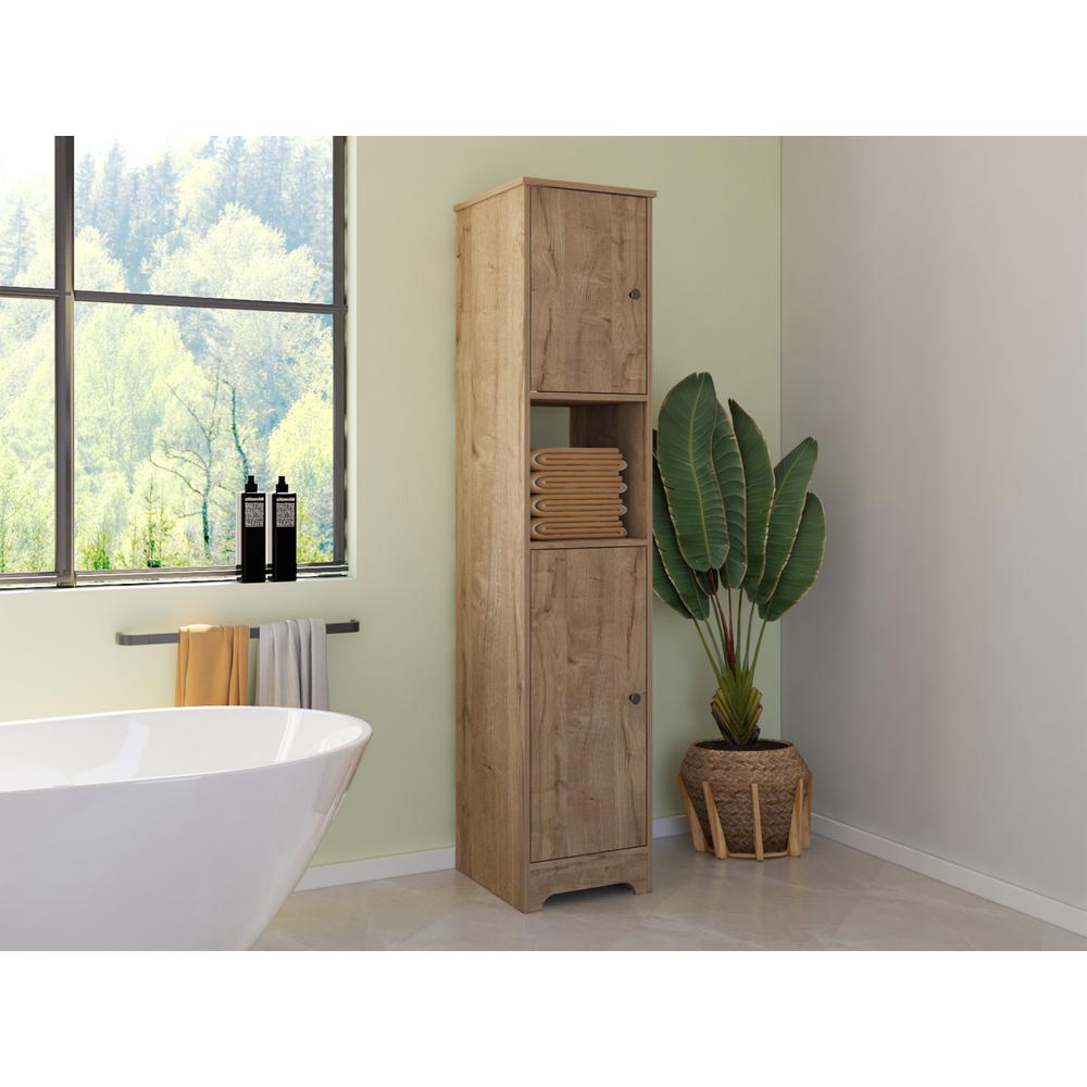Yaka Linen Cabinet Weathered Oak. Picture 7