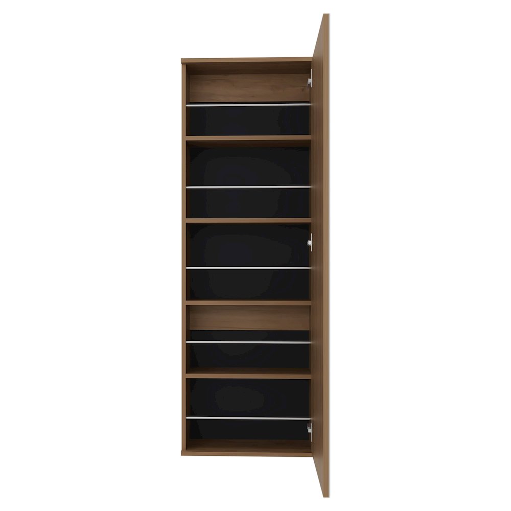 Baltimore Wall Mounted Shoe Rack, Mirror, Single Door, Ten Shoes Capacity. Picture 1
