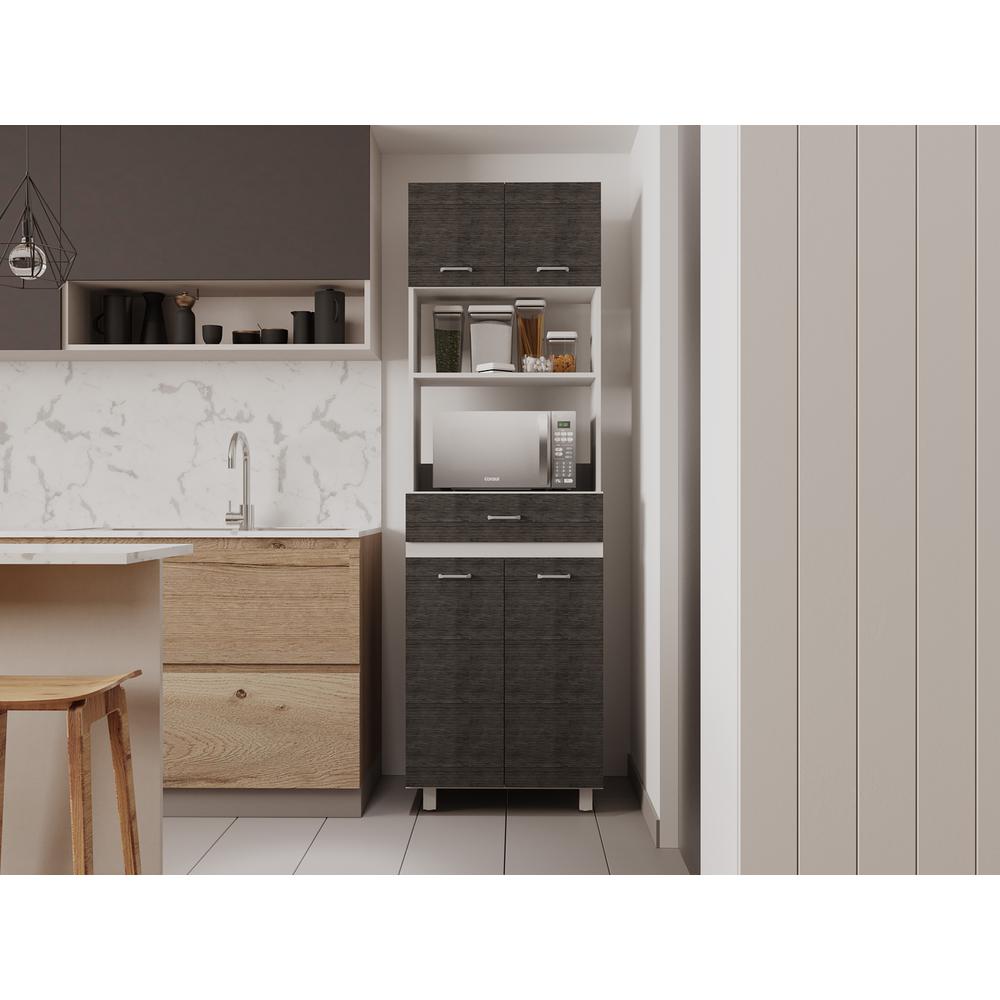 Mucura Microwave Cabinet In White. Picture 10
