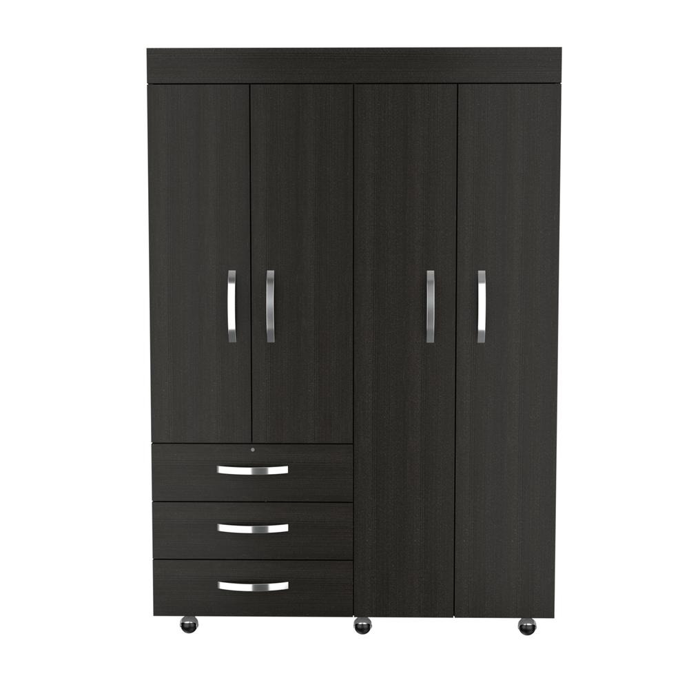 Hamilton Mobile Armoire - Black. Picture 2