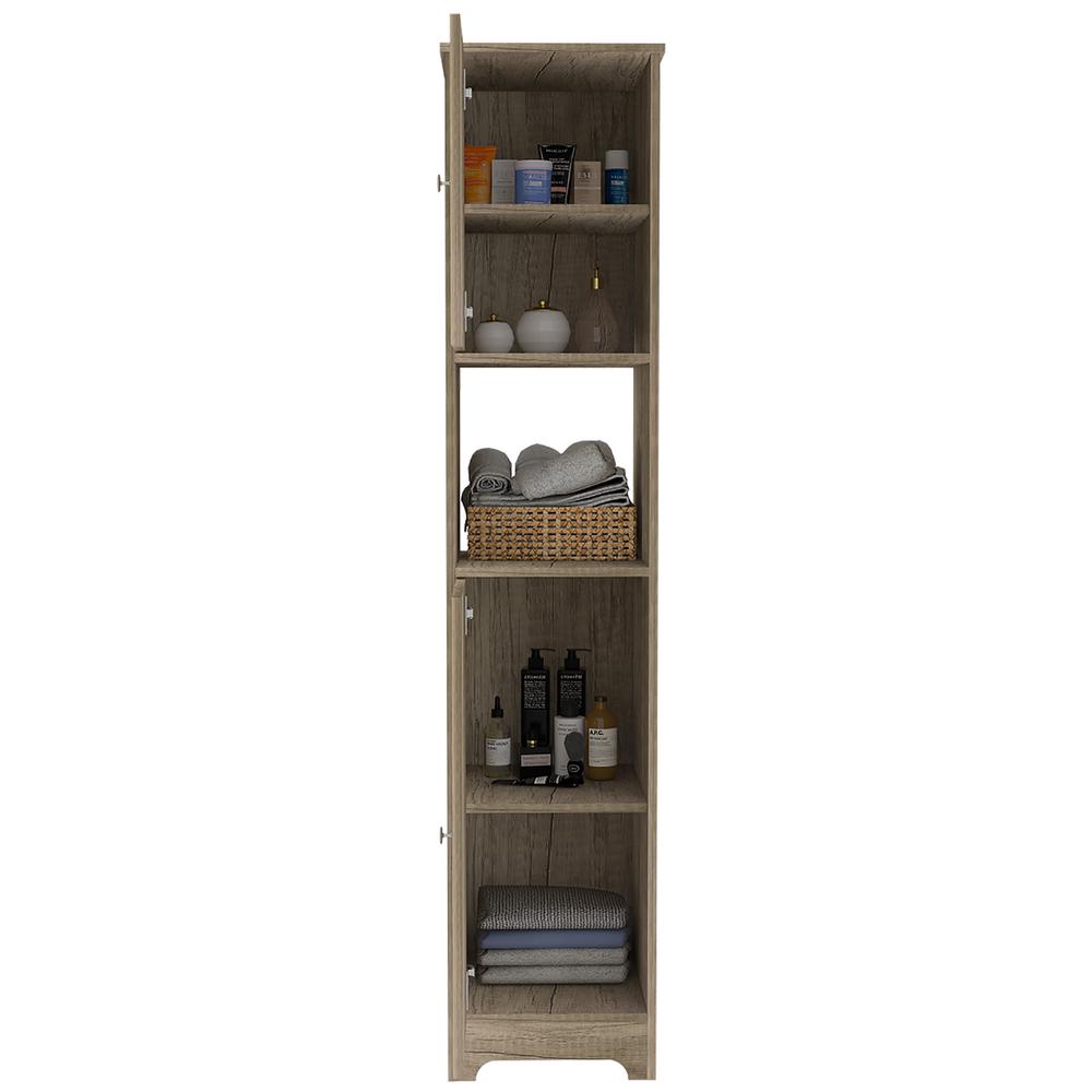 Yaka Linen Cabinet Weathered Oak. Picture 3