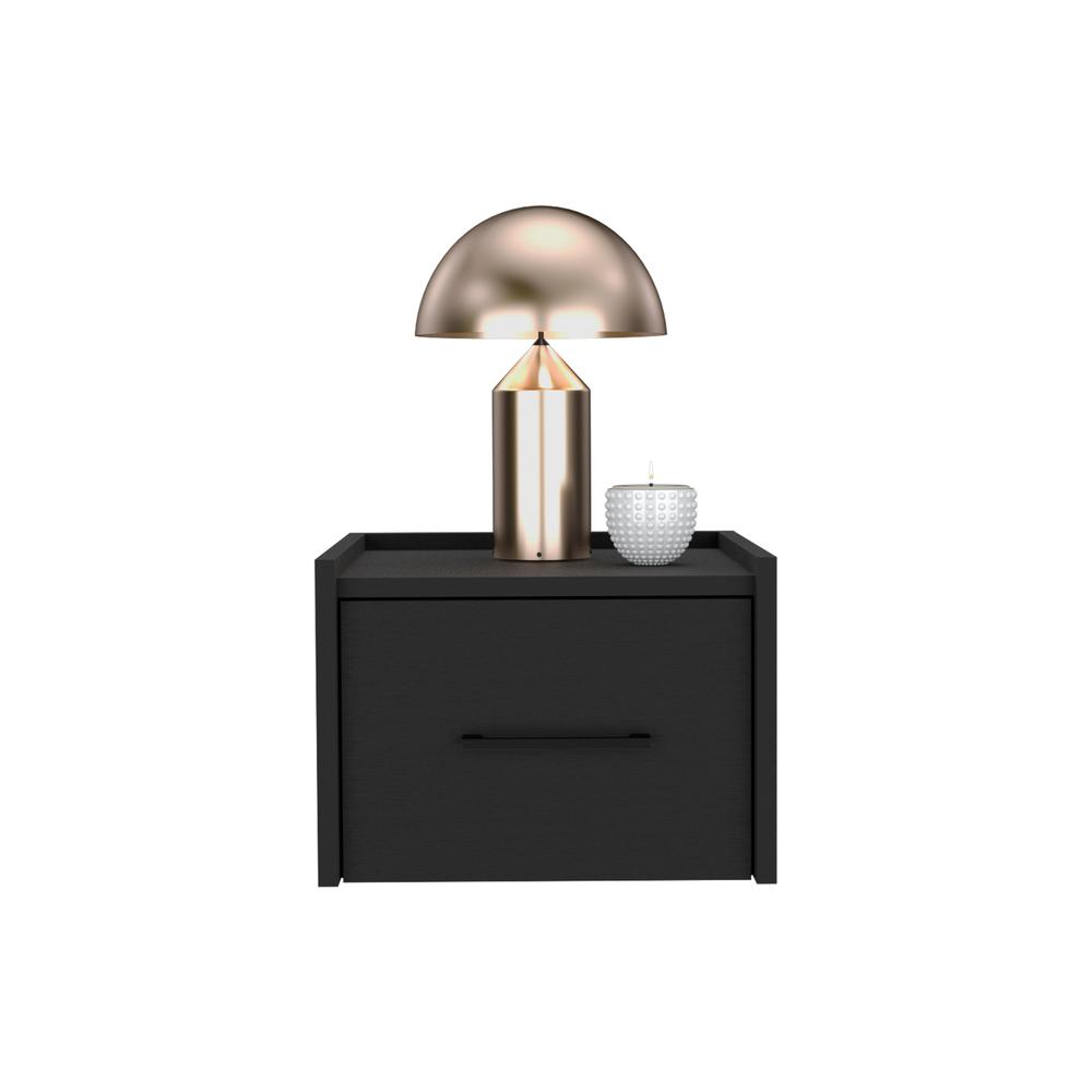 Floating Nightstand, Space-Saving Design with Handy Drawer and Surface. Picture 3