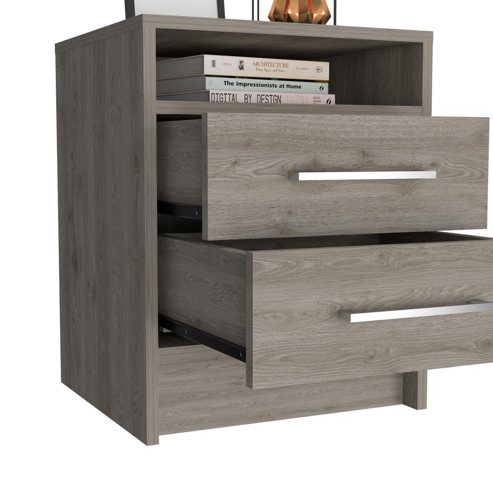 Leyva Night Stand Light Gray. Picture 5