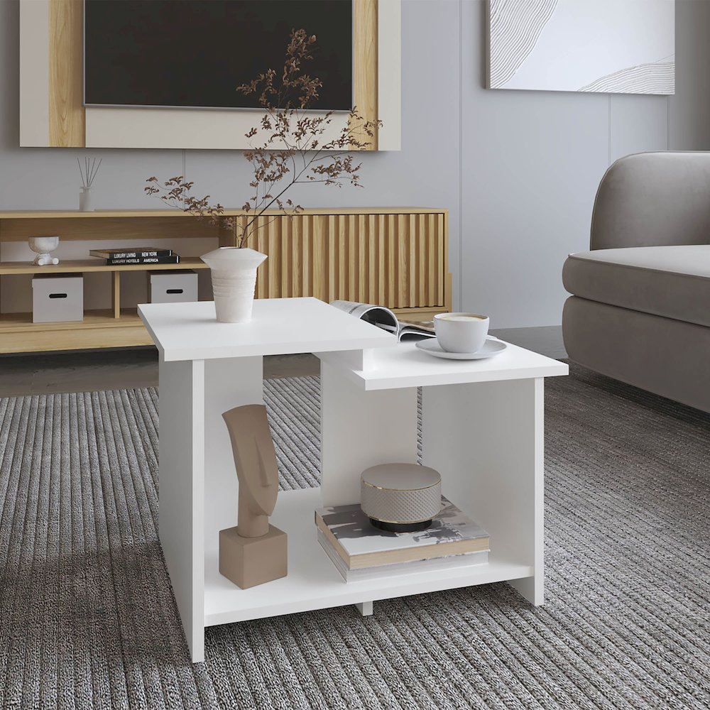 Hesston Coffee Table, White. Picture 6