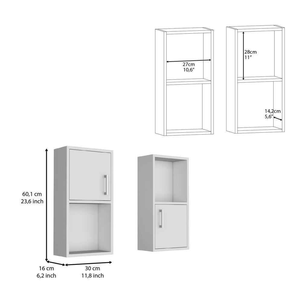 Eak 24" H 2 Pcs Wall Mounted Bathroom Medicine Cabinet. Picture 5