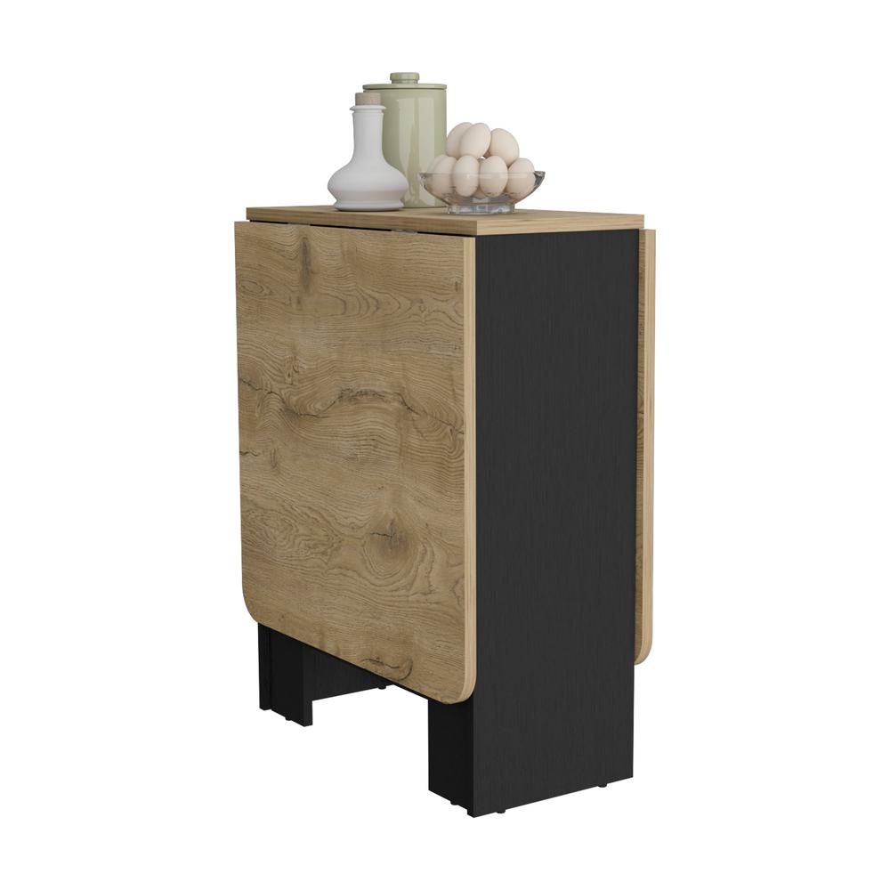 Detroit Folding Table with Expandable Design in 3 Forms, White / Macadamia. Picture 3