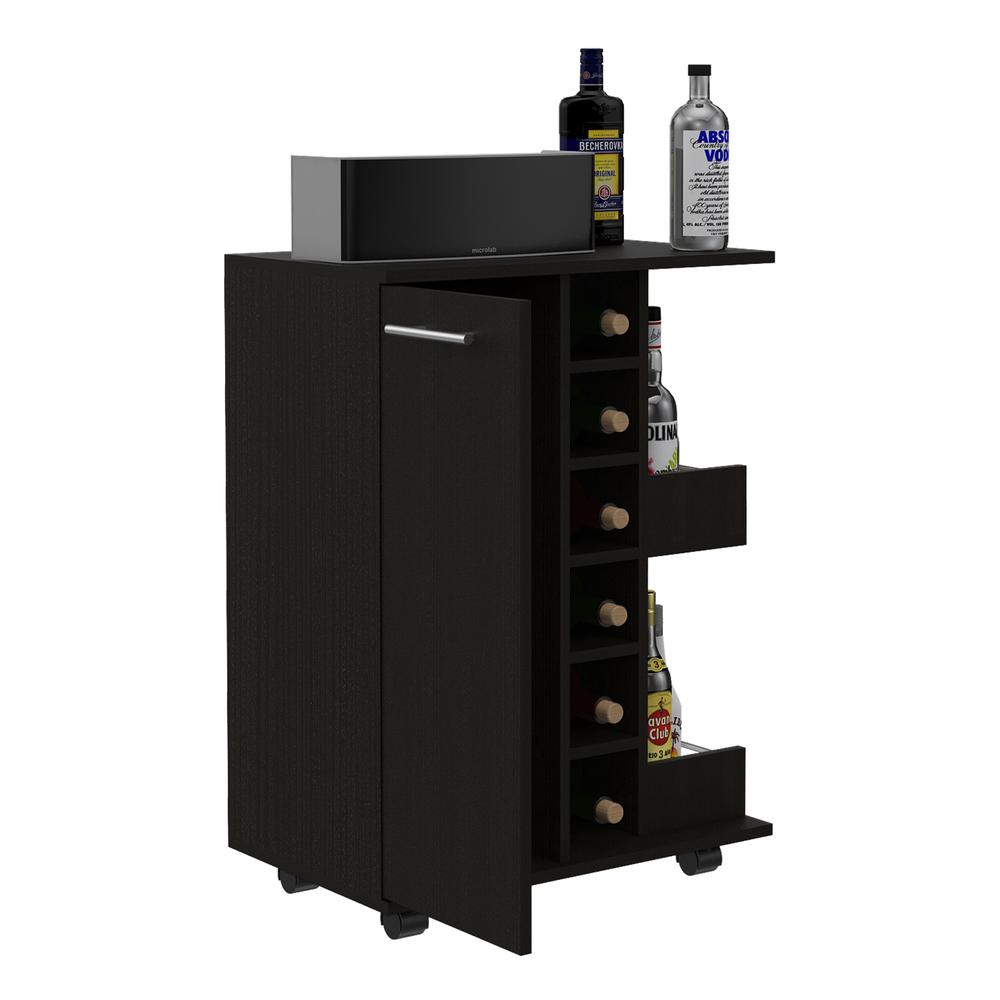 Magda Bar Cart Black Wengue. Picture 3