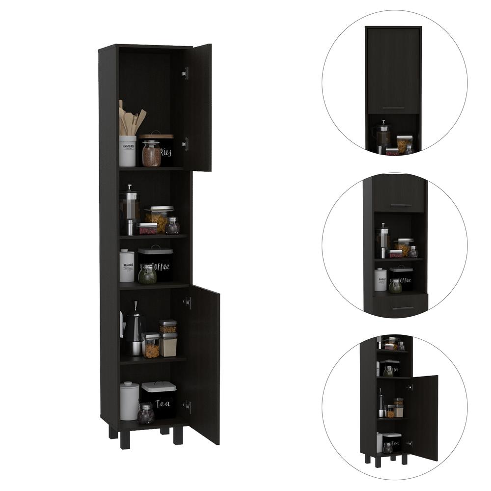 Ikaria Kitchen Pantry Black. Picture 7