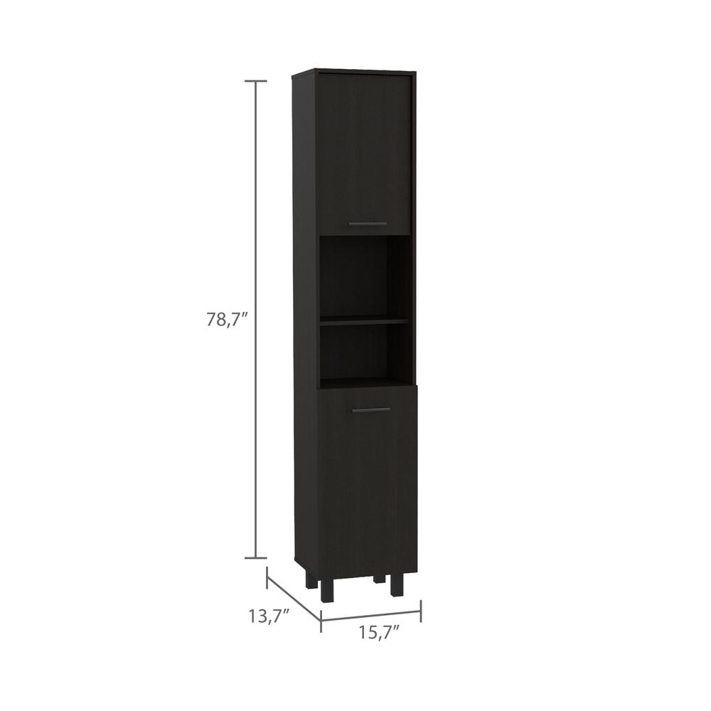 Ikaria Kitchen Pantry Black. Picture 2