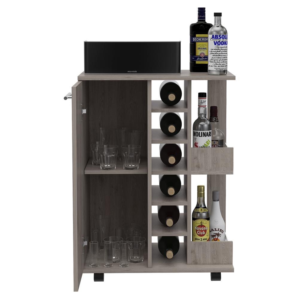 Magda Bar Cart Light Grey. Picture 4