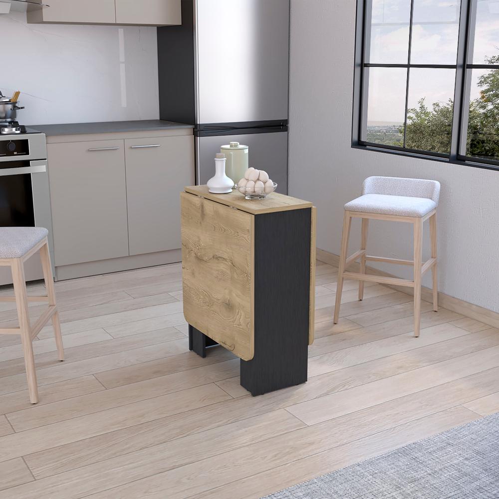 Detroit Folding Table with Expandable Design in 3 Forms, White / Macadamia. Picture 7