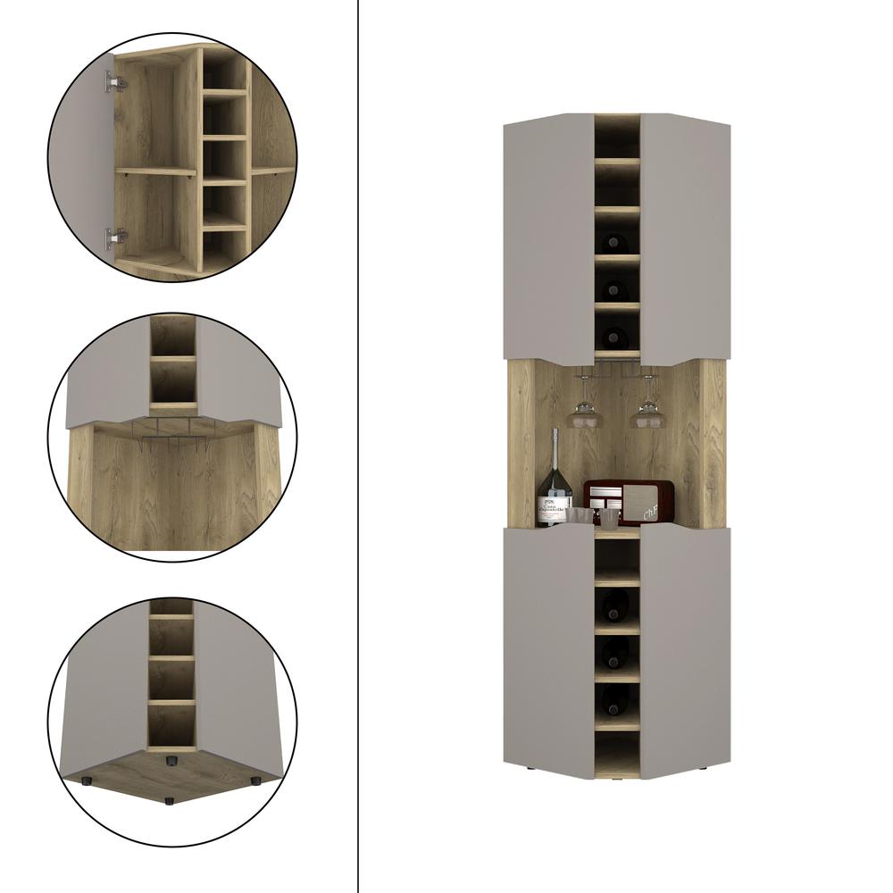 DEPOT E-SHOP Mecca Corner Bar Cabinet. Picture 2