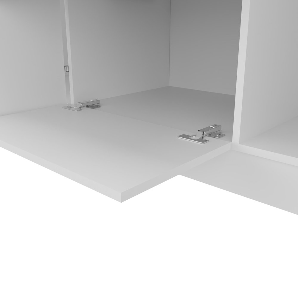 Kibo 6 Doors Armoire, One Drawer, Rod, Seven Interior Shelves, White. Picture 3