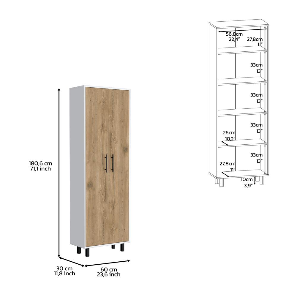 DEPOT E-SHOP Kenner Multipurpose Storage Cabinet, 5-Tier Shelf. Picture 3