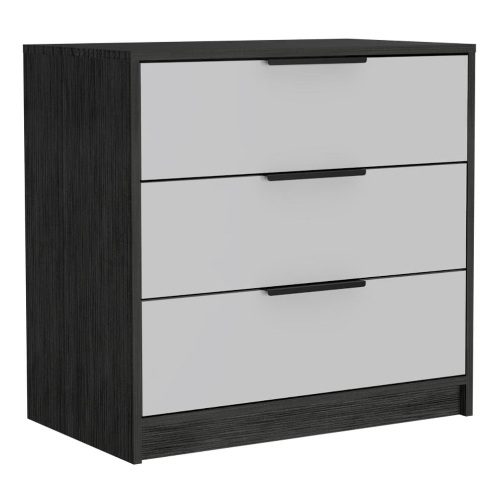 Egeo 3 Drawer Dresser Grey Oak. Picture 1