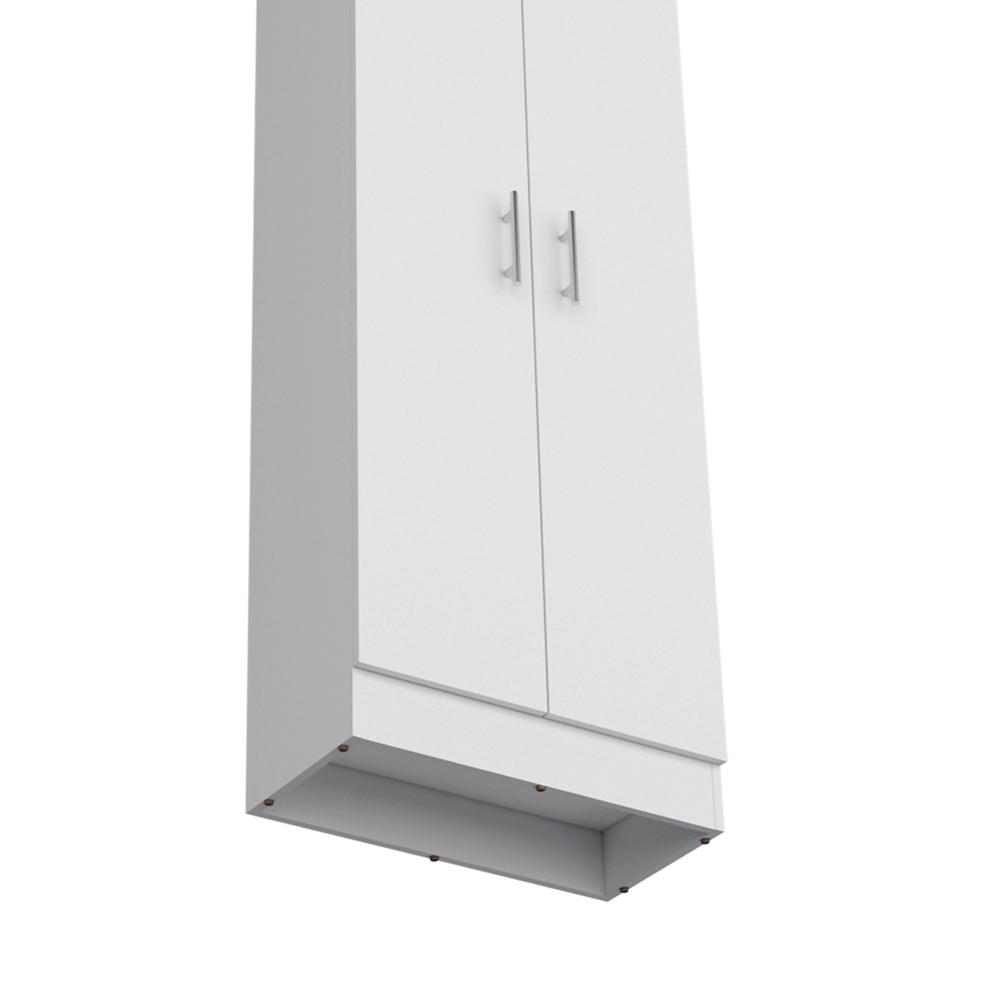Teller Pantry Cabinet with 5 Shelves, White -Kitchen. Picture 3