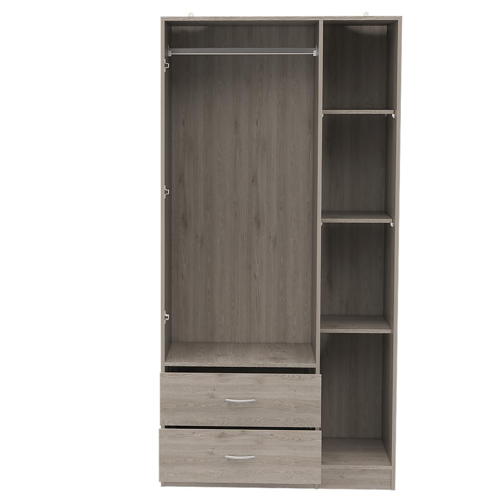 Boskol 3 Door Armoire Light Gray. Picture 3