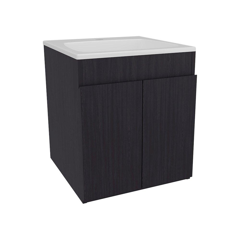 Rayle Bathroom Vanity, 2 Doors, Black Wengue. Picture 4