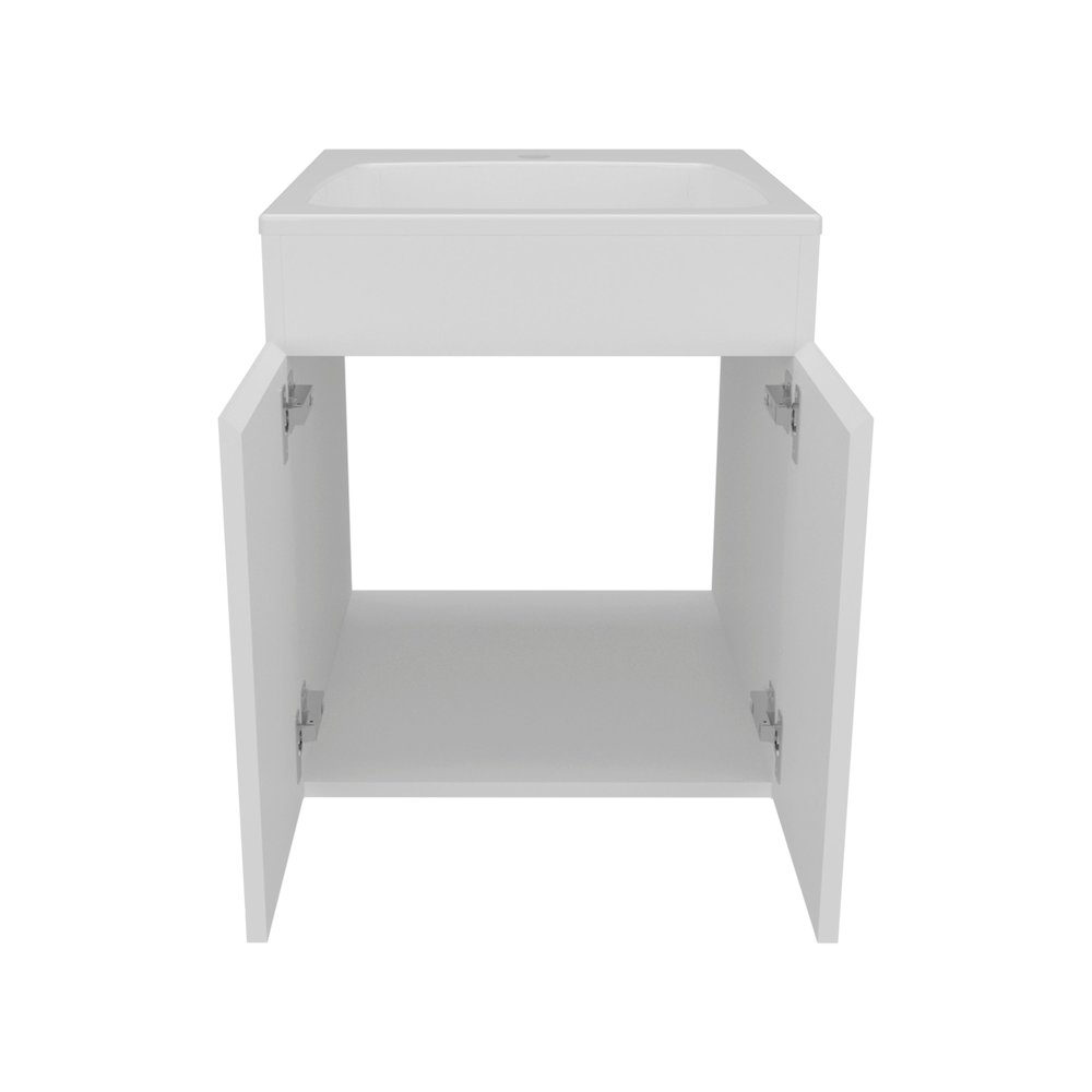Rayle Bathroom Vanity, 2 Doors, White. Picture 2