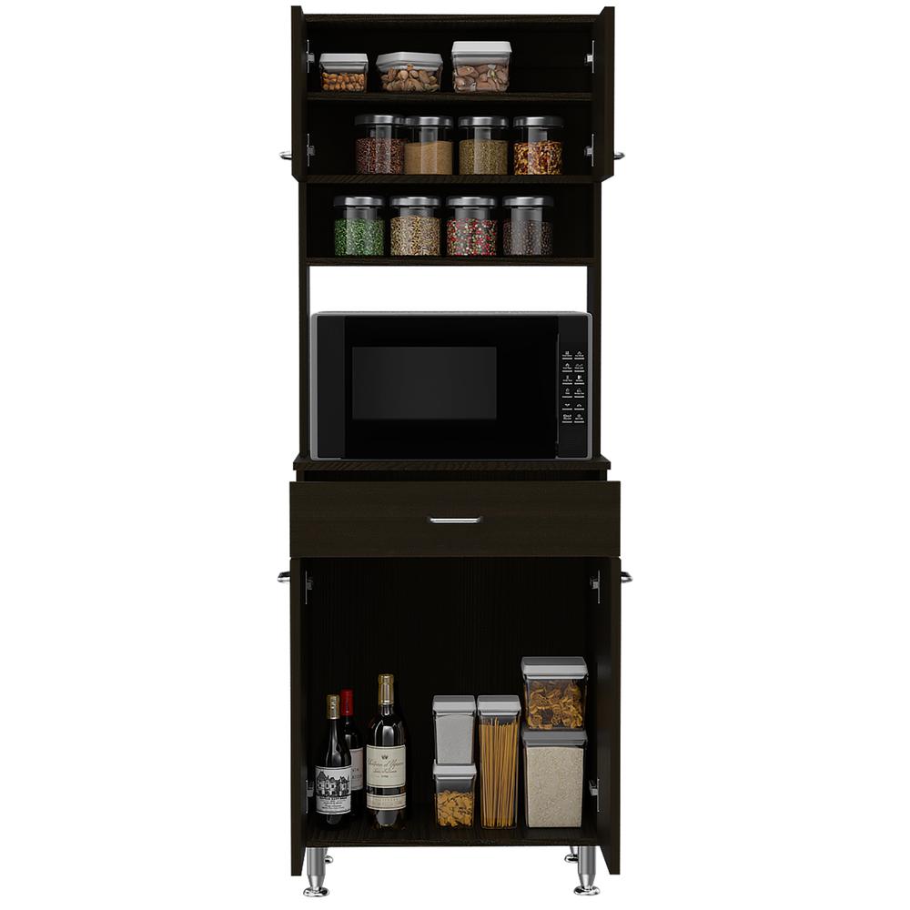Helis 60 Kitchen Pantry Black Wengue. Picture 4