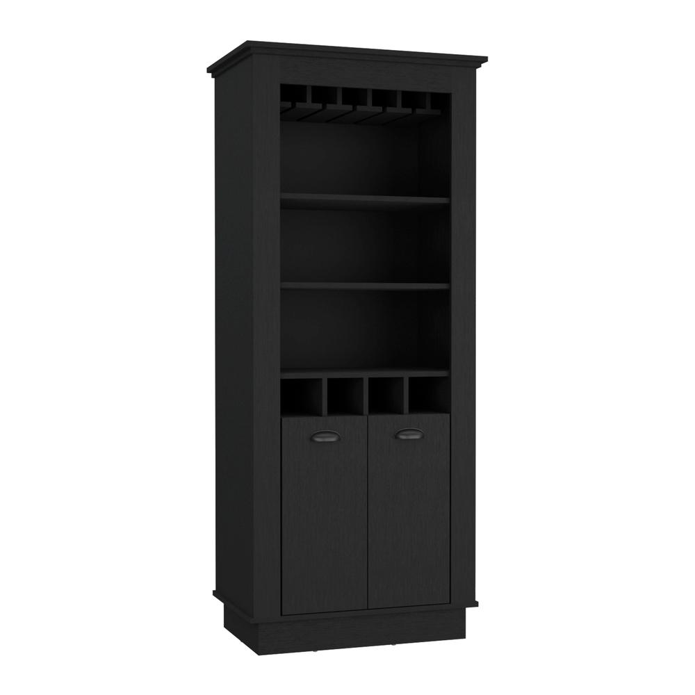 Bar Cabinet Elegant Multi-Storage Unit with Built-in Bottle and Glass Racks. Picture 7