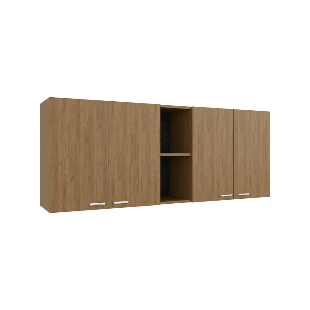 150 Wall Double Door Cabinet,Two External Shelves, Two Interior Shelves. Picture 4