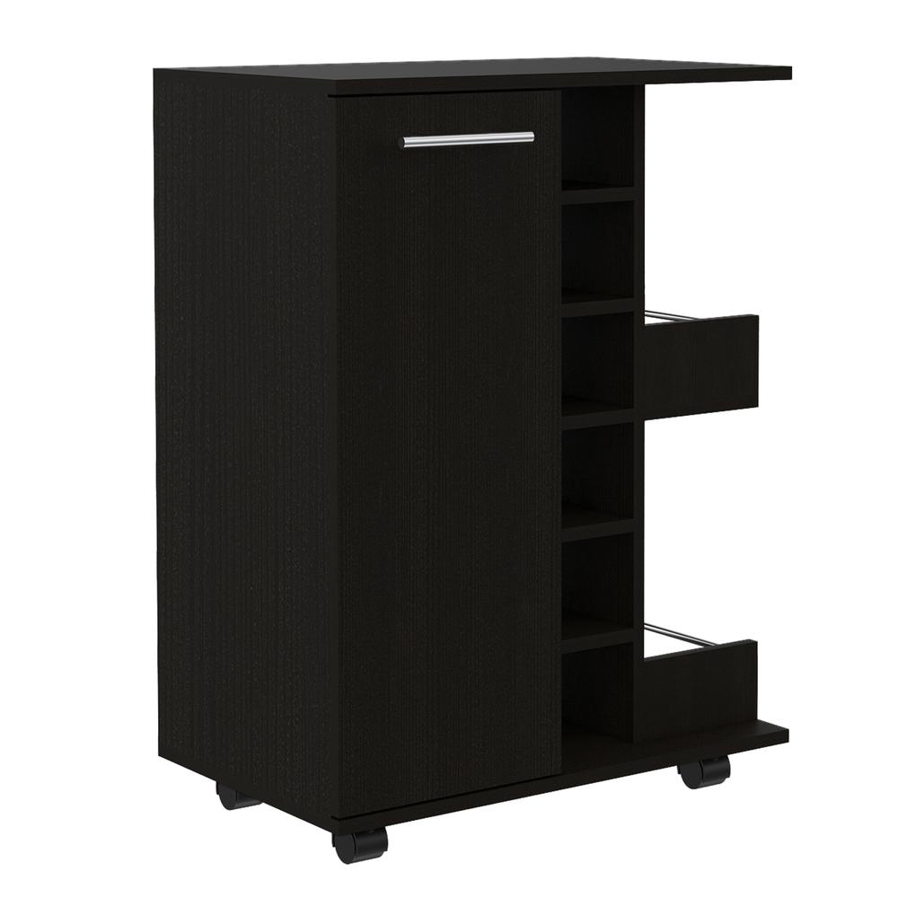 Magda Bar Cart Black Wengue. Picture 1