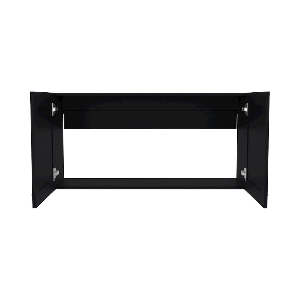 Burbank Wall Cabinet, 2 Doors, Black Wengue. Picture 2