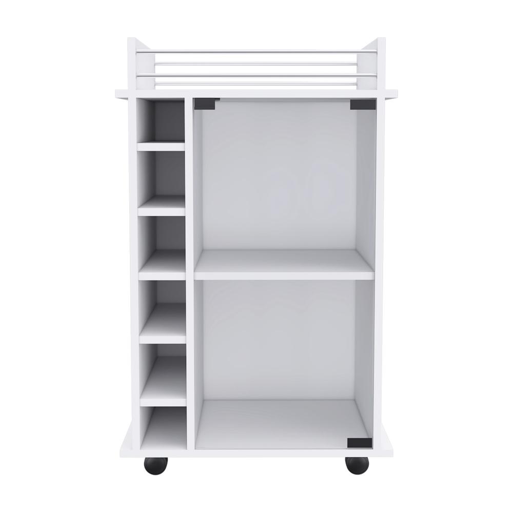 Huali Bar Cart White. Picture 1