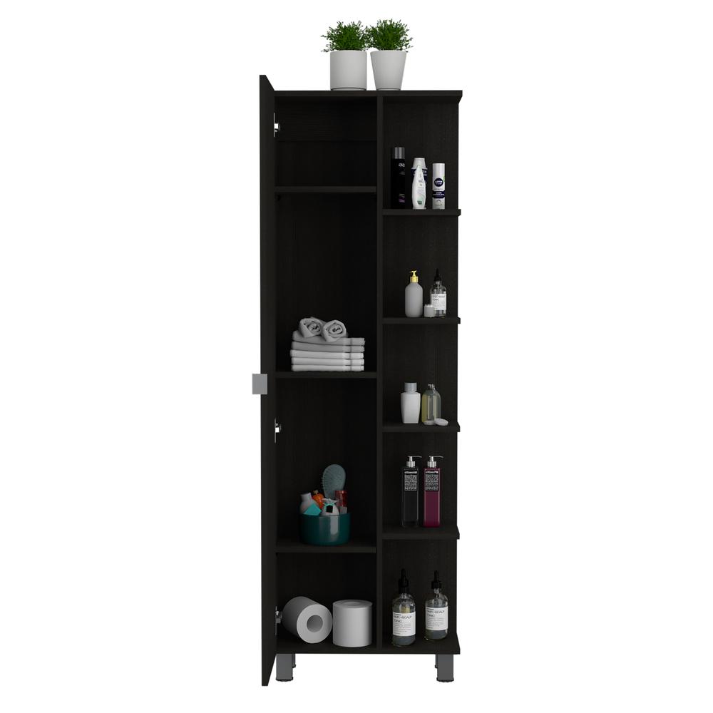 Venus Linen Cabinet Black Wengue. Picture 3