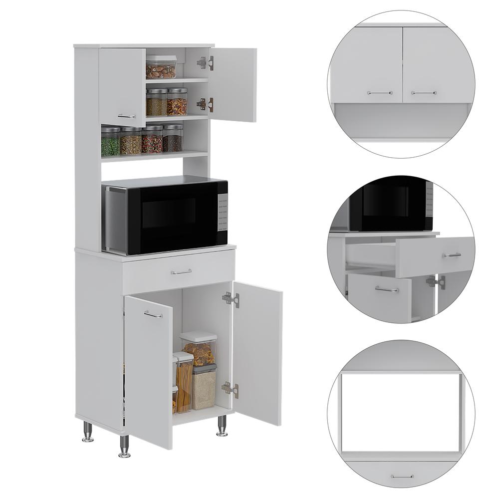 Helis 60 Kitchen Pantry White. Picture 6