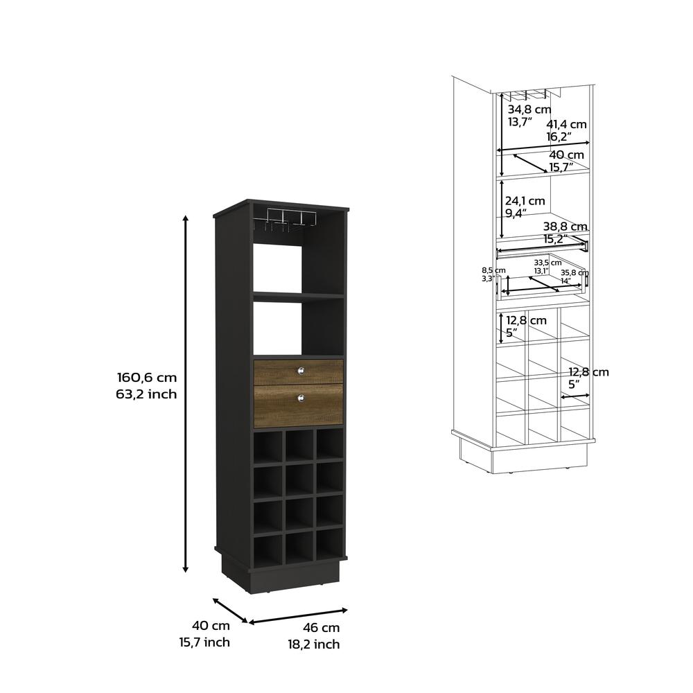 DEPOT E-SHOP Zircon Bar Cabinet. Picture 3