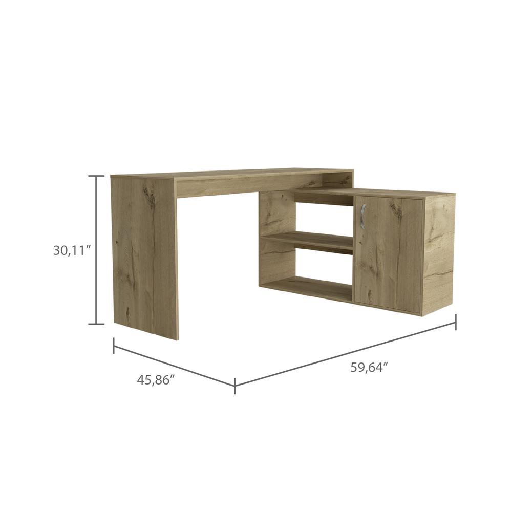 Boston Desk - Light Oak. Picture 3