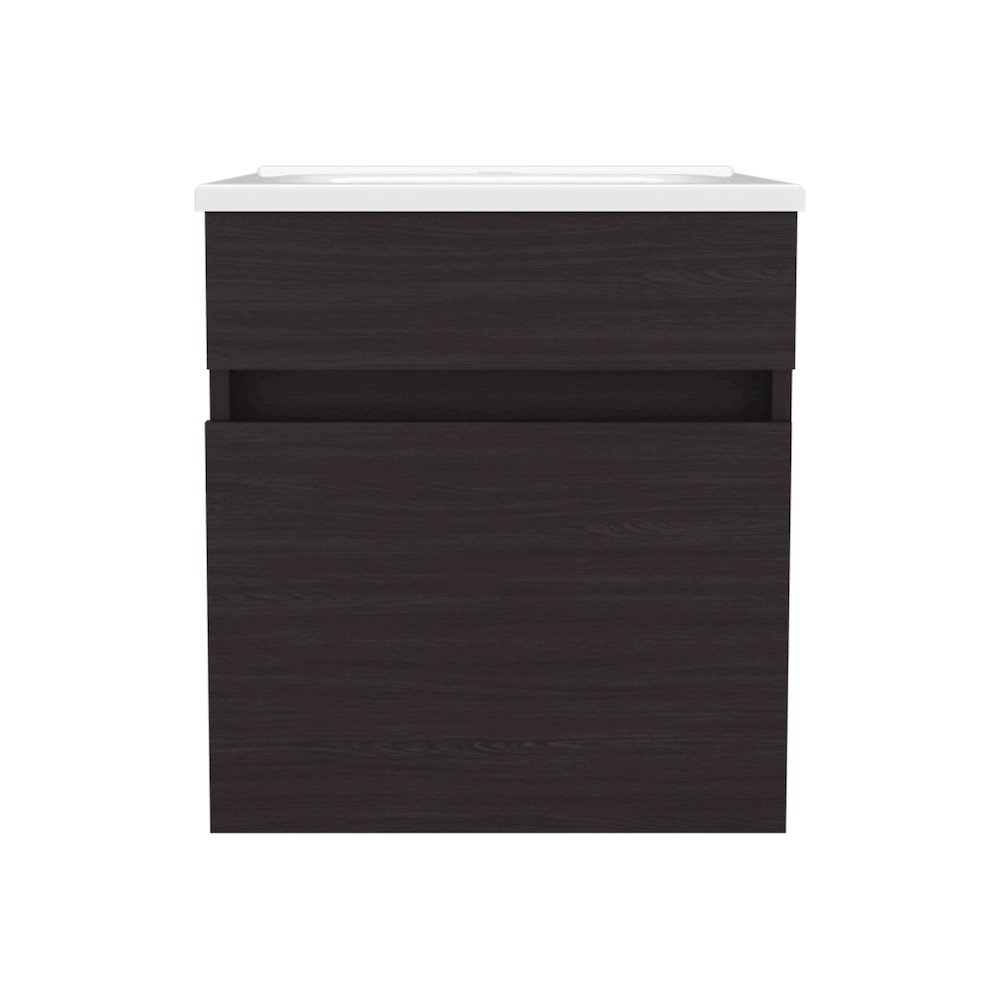 Naknek Bathroom Vanity, 1 Door, Black Wengue. Picture 4