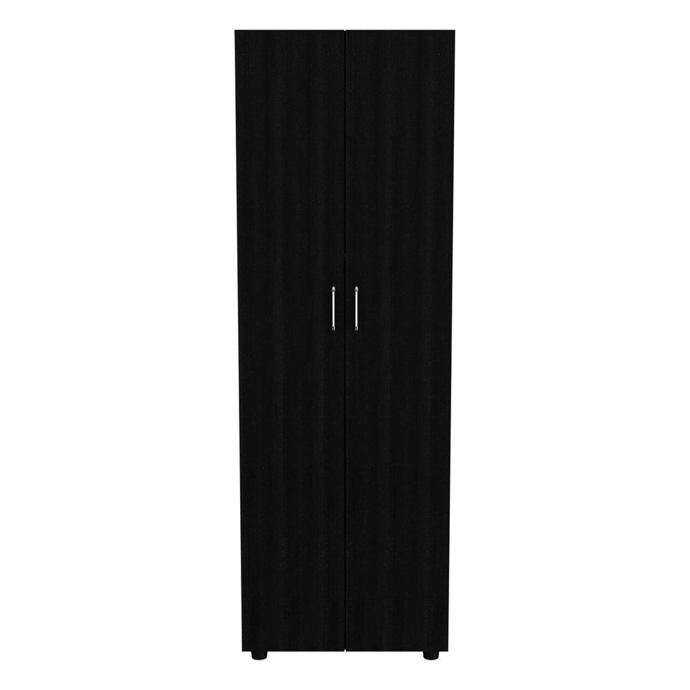 Georgia 2 Piece Bedroom Set, London Armoire + Capri Three Drawer Dresser, Black. Picture 3