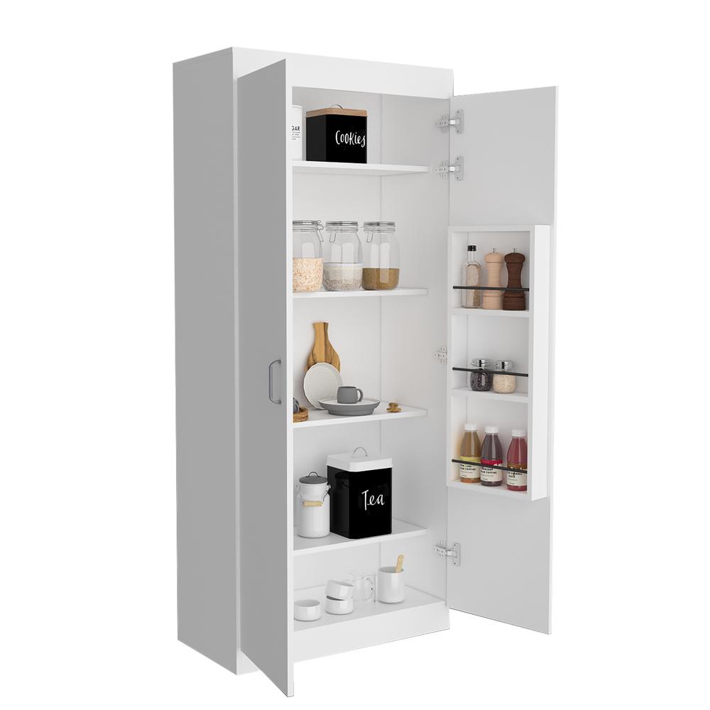 Chad Pantry Cabinet White. Picture 2