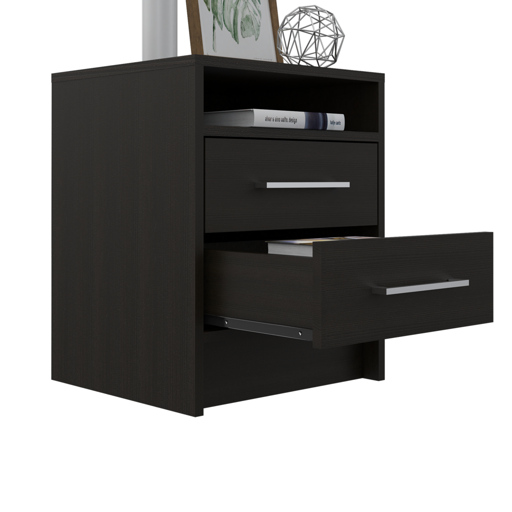 Leyva Nightstand Black Wengue. Picture 5
