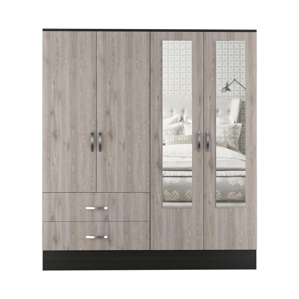 Gangi 160 Armoire - Black+Light Grey. Picture 2
