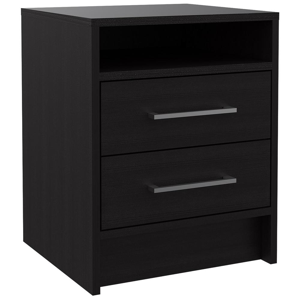 Leyva Nightstand Black Wengue. Picture 1