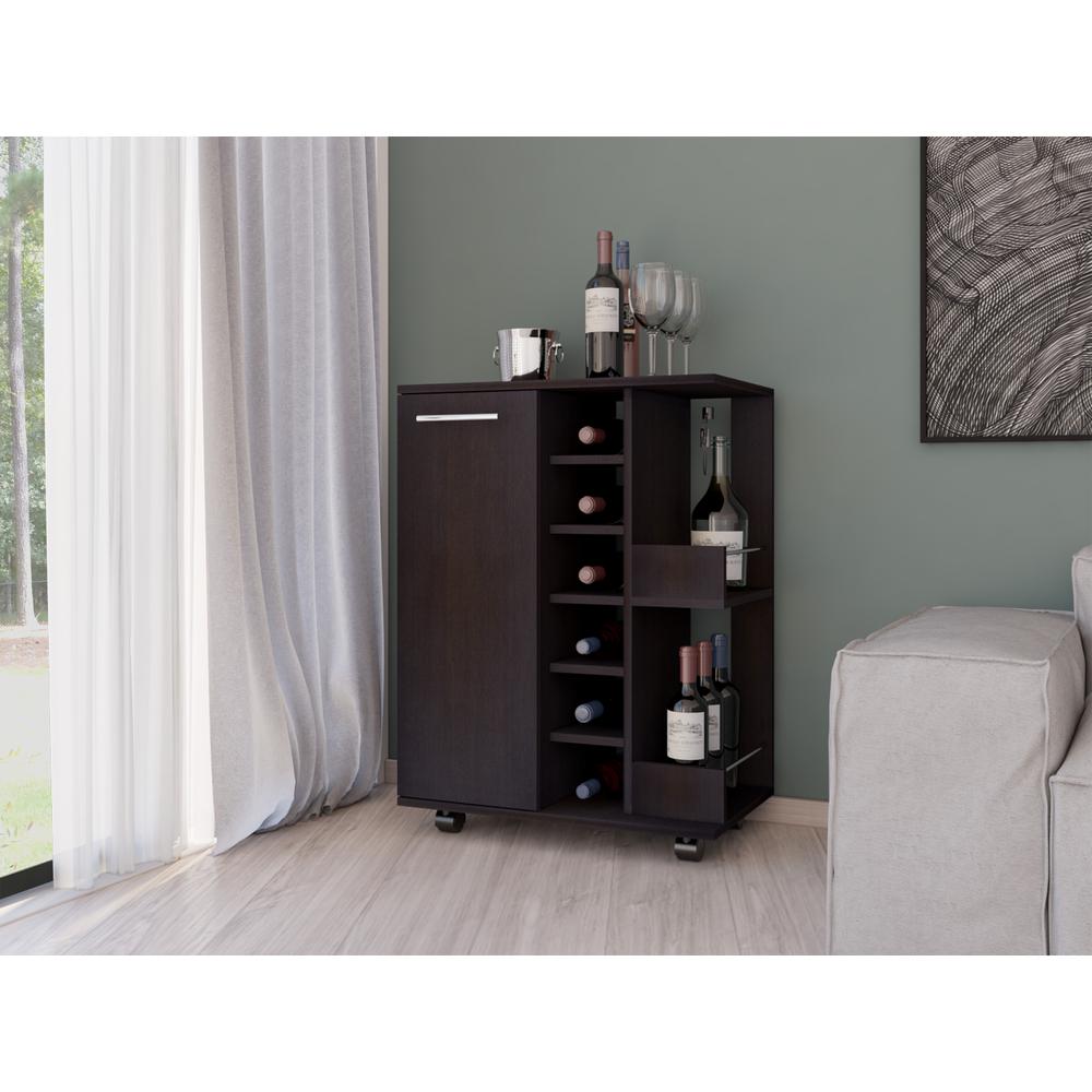Magda Bar Cart Black Wengue. Picture 7