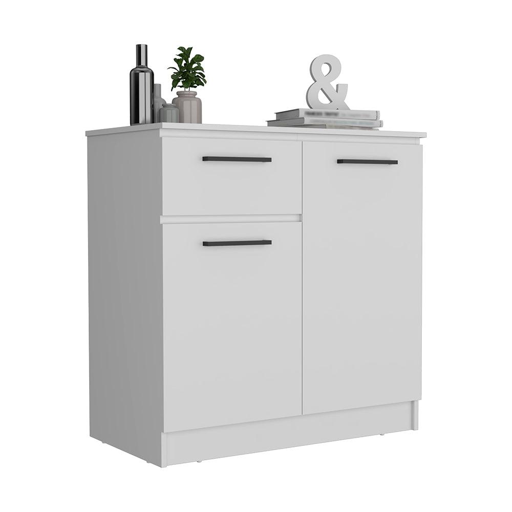 Orleans Dresser with 2-Door and Single Drawer, White. Picture 2