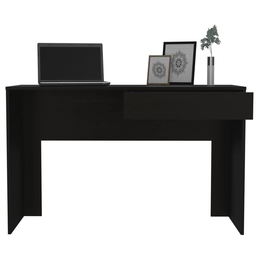 Acanto 1 Drawer Computer Desk Black Wengue. Picture 4
