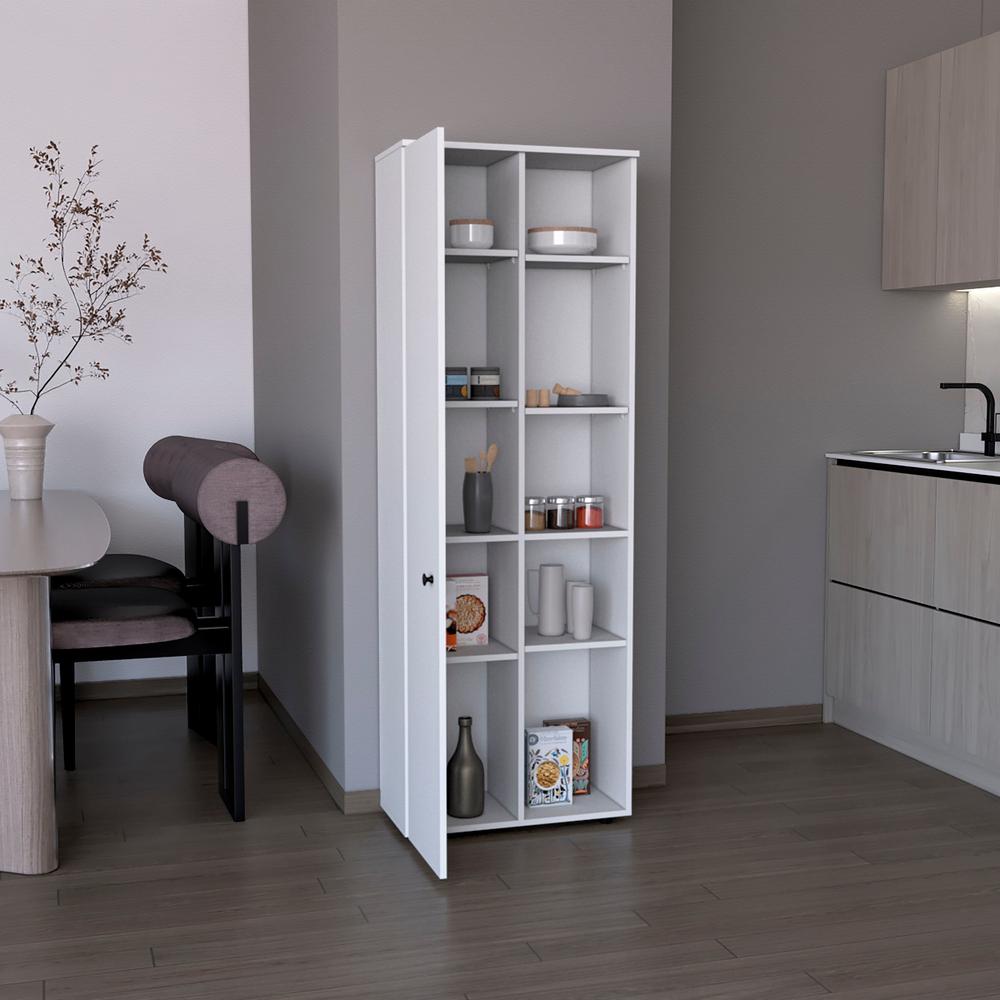 Kitchen Storage Cabinet With One Door, Five Interior Shelves. Picture 7
