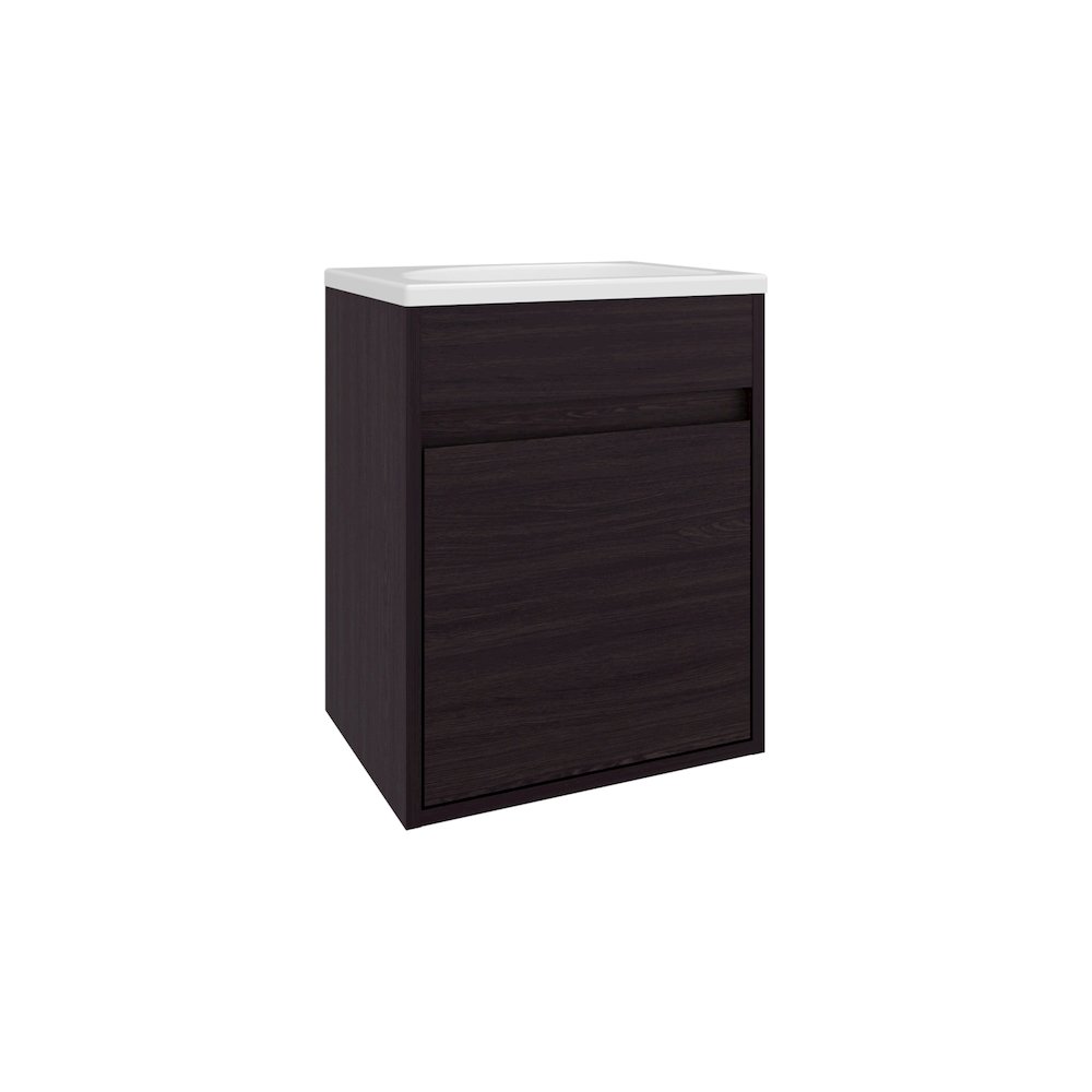 Chisana Bathroom Vanity, 1 Door, Black Wengue. Picture 4