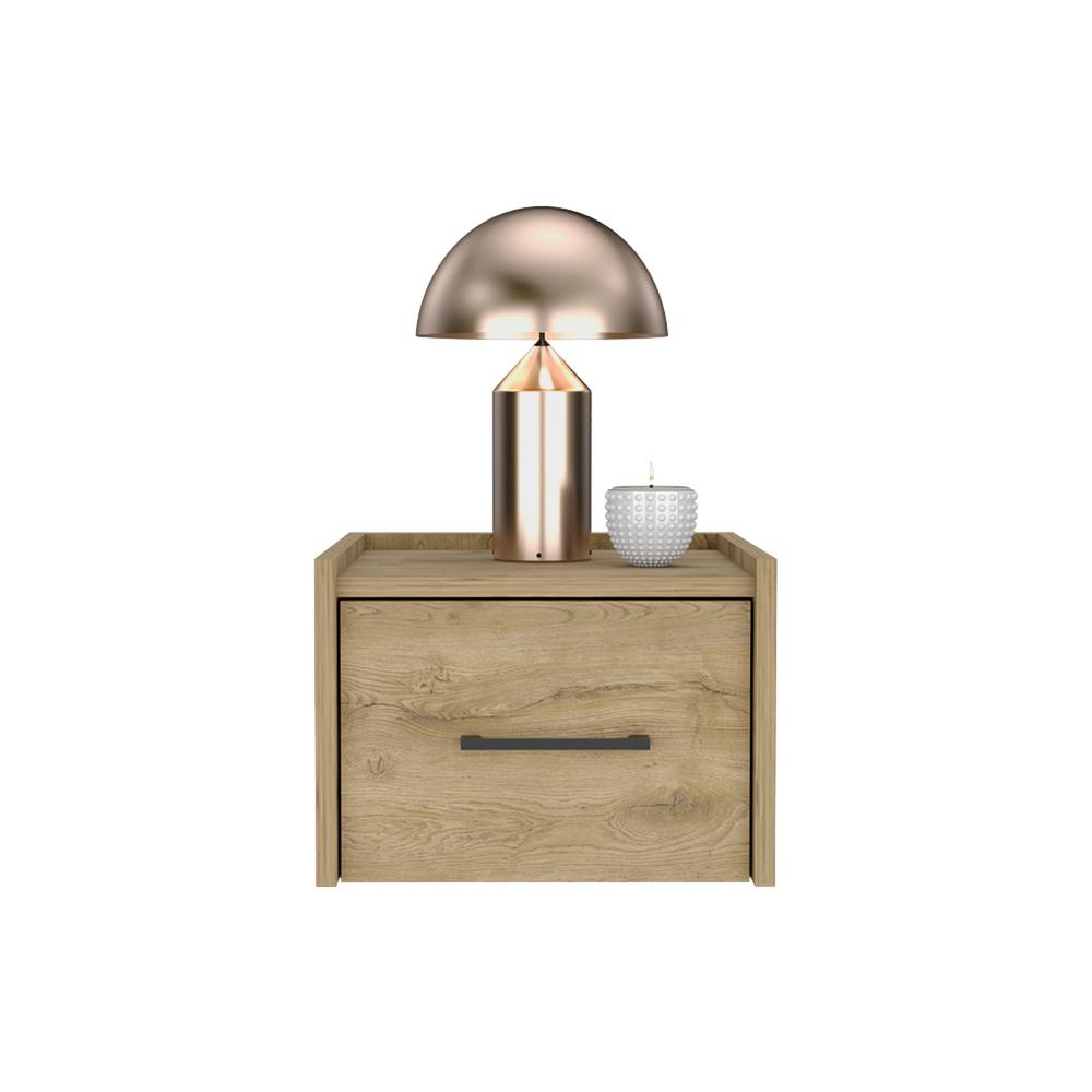 Floating Nightstand, Space-Saving Design with Handy Drawer and Surface. Picture 4