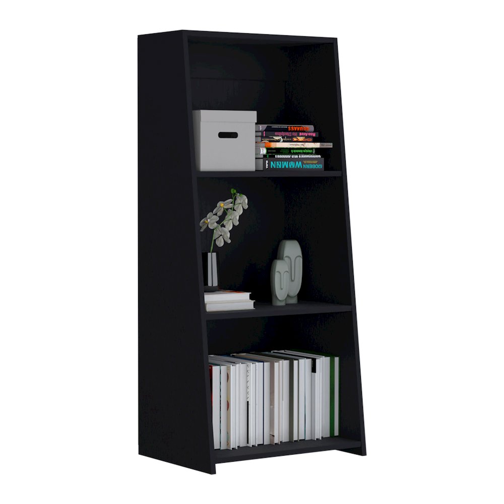 Gakona Bookcase, 3 shelves, Black. Picture 5
